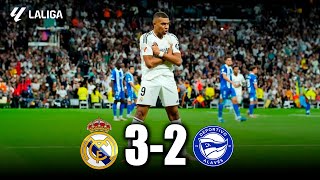 OTRO GOL de MBAPPÉ REAL MADRID vs ALAVÉS 32  LA LIGA 2024 [upl. by Sorrows]