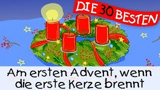 Am ersten Advent wenn die erste Kerze brennt  Weihnachtslieder zum Mitsingen  Kinderlieder [upl. by Levey739]