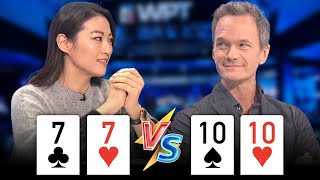 ALL IN With POCKET PAIRS for 202500 at WPT Daniel Arsham Celebrity [upl. by Albion]