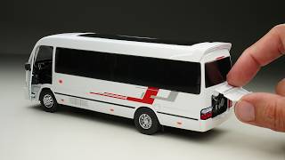 Unboxing of New Toyota CoasterHino Liesse Bus  Diecast Model Car [upl. by Erdried433]