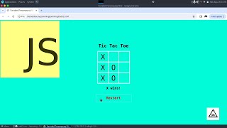 Tic Tac Toe Using HTML CSS JAVASCRIPT  Simple Game Using Javascript [upl. by Audras]