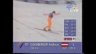 Andreas Goldberger  Kulm 1996  3 seria  194m i 4x20 [upl. by Kcinnay]