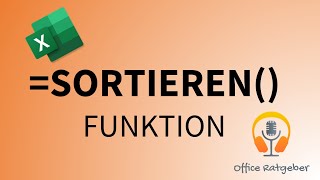 Excel Sortieren Funktion [upl. by Irianat]