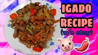 IGADO RECIPE WITHOUT LIVER  TRY NYO TO  ANG SARAP   PORK RECIPE  mljromesaint [upl. by Seugram421]