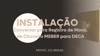 Conversor para registro de Monocomando de Chuveiro MEBER para DECA [upl. by Enylekcaj]