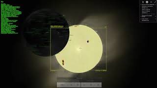 Stellarium Simulation Solar Eclipse Oct 25 2022 as seen with Unistellar evscope Equinox [upl. by Knight201]