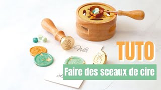 TUTO Faire des cachets de cire colorés [upl. by Isabel]