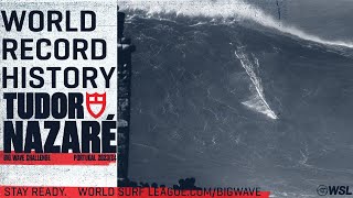 The History Of Big Wave World Records At Nazaré  TUDOR Nazaré Big Wave Challenge [upl. by Rasec]