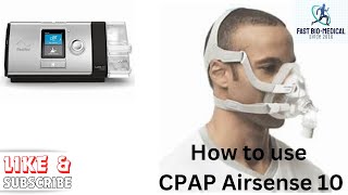 How to use CPAP Airsense 10 Autoset  Resmed Airsense Autoset CPAP Resmed Airsense kaise use kare [upl. by Ydolem]