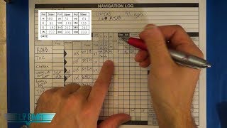 Ep 114 XC Navigation Log  VFR Cross Country Nav Log Calculations [upl. by Gibert]