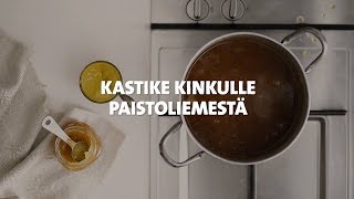 Joulukinkun kastike  Hedelmäinen kastike paistoliemestä [upl. by Rratsal127]