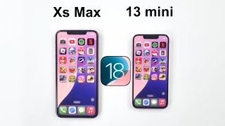 iOS 18  iPhone 13 mini vs iPhone XS Max Speed Test [upl. by Chambers]