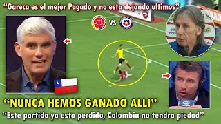 PREOCUPADOS PERIODISTAS CHILENOS ASUSTADOS de ENFRENTAR a COLOMBIA VS CHILE HOY [upl. by Nagram]