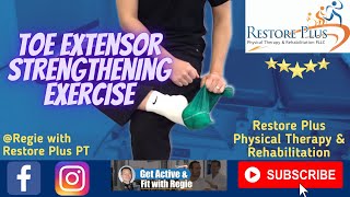 Toe Extensor Strengthening Exercise [upl. by Jaynell]