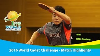 2016 World Cadet Challenge Highlights Song Zhuoheng vs Cho Daeseong Team Final [upl. by Enaywd]