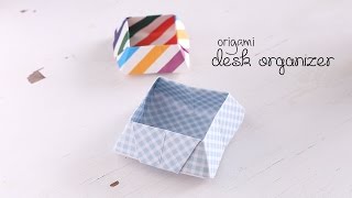 DIY Cardboard Organizer  Desk Organizer  Cardboard Crafts Easy [upl. by Hyde]