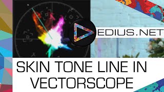 EDIUSNET Podcast  Skin tone line in vectorscope [upl. by Aramas]