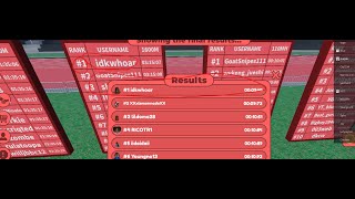 I Got 1 On Leaderboard Track amp Field Infinite Roblox [upl. by Enyleuqcaj]