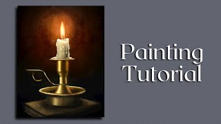 Melting Candle Painting Tutorial [upl. by Krall]