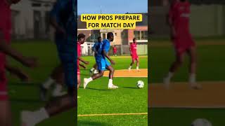 How Pros Prepare For Game DayBehind The Scenes football soccer footballskills belgium [upl. by Nahpets]