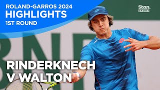 Arthur Rinderknech v Adam Walton Highlights  1st Round  Roland Garros 2024 [upl. by Portugal]