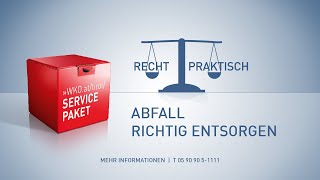 Recht Praktisch Abfall richtig entsorgen [upl. by Noble]