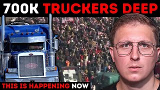 Massive Trucker Convoy Descends on Texas Over Border Crisis [upl. by Klina]