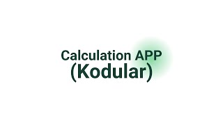 Calculation APP Kodular [upl. by Erdnoid]