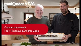 Capuns kochen mit Andrea Zogg und Fadri Arpagaus [upl. by Enidlarej398]