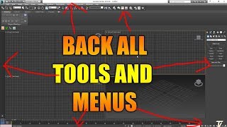 MIssing Menus And all Tools In 3DsMax 2012 To 2018 Easy TO Backup [upl. by Bollay291]