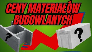 CENY MATERIAŁÓW BUDOWLANYCH W 2024 r  BONUS [upl. by Imailiv]