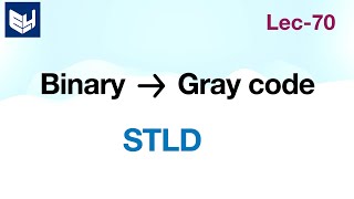 Binary to Gray code converter  4 bit  STLD  Lec70 [upl. by Atteuqahs]