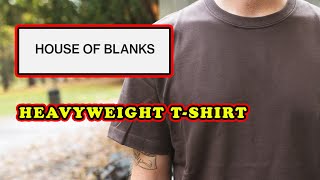 House of Blanks Heavyweight T Shirt Review [upl. by Ellerihs767]