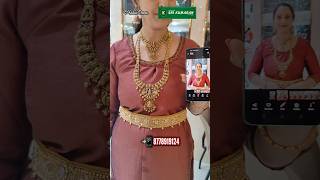 13 Sovereigns Gold Peacock Necklace Haram Wedding set at just 699 wastage  Sri Kumaran [upl. by Matheson]