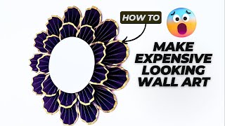 Renter friendly wall decor diy  Expensive looking wall decor diy paperwalldecoration [upl. by Nytsuj]