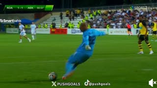 Ognjen Cancarevic UNREAL Goal FC Noah vs AEK Athens 31 All Goals and Extended Highlights [upl. by Adyela]