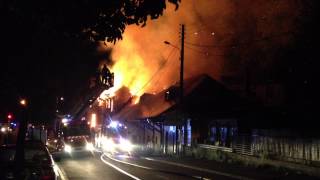 Incendie du Vieux Moulin à Canteleu [upl. by Antonetta]