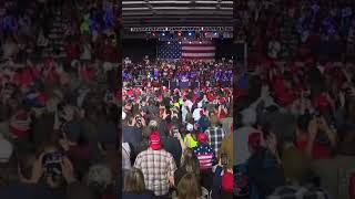 President Trump Riley at Michigan donaldtrump makeamericagreatagain election2024 michigan [upl. by Lilla]