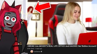 REACTING to SANNA BREAKING into my IRL OFFICE and HACKING MY ROBLOX ACCOUNT [upl. by Jolanta]