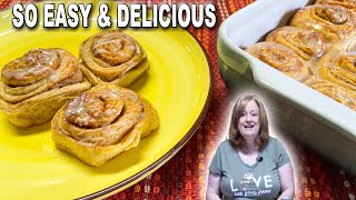 Cinnamon Roll Crumuffins made easy with Canned Crescent Roll Dough for an anytime dessert [upl. by Welcome]