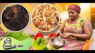 Cuisine Congolaise VIVIANE ABIEL A LAMBELI BISO ELUBU YA BIKOLO MAKUSA YA SOMO [upl. by Ahseket]