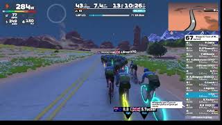 ZWIFT TOUR OF WATOPIA STAGE 3 [upl. by Rola600]