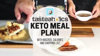 KETO WEIGHTLOSS Meal Plan  7 DAY MEAL PLAN for Beginners [upl. by Jennette]