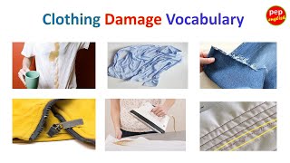 Clothing damage vocabulary [upl. by Bak]