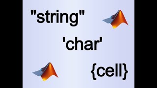 MATLAB  Characters Strings and Cells [upl. by Eelan]