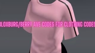 BloxburgBerry Ave codes for clothes [upl. by Virgin]