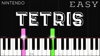 Tetris Theme  EASY Piano Tutorial [upl. by Sonitnatsnok]