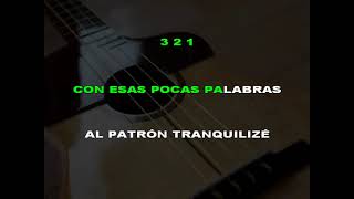 Quede bien con mi patrón karaoke [upl. by Dincolo]