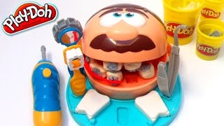 DibusYmas Doctor Drill n Fill Play Doh Teeth Dentist playset [upl. by Mchale]