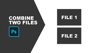 How to combine two files in Photoshop  Merge two designs in Photoshop [upl. by Reggis980]